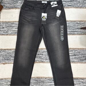 Women's Straight Leg Jeans - Black